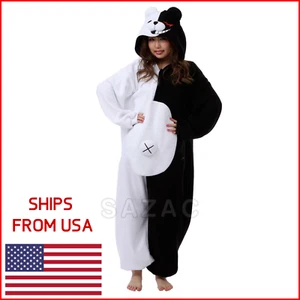 SAZAC Danganronpa Monokuma Kigurumi - Pyjama Kostüm für Erwachsene Einteiler - aus USA - Bild 1 von 7