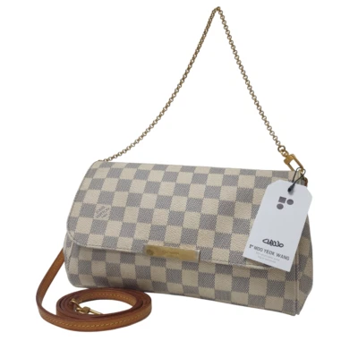 Auténtico Louis Vuitton Favorito MM Damier Azur N41275 Garantizado Genuino CLA330 Foto 1 de 4