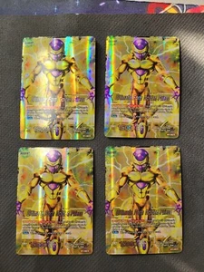 4x Playset Ultimate Form Golden Frieza BT1-083 R Foil Dragon Ball Super LP - Picture 1 of 3