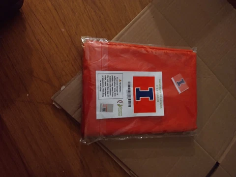 Illinois Fighting Illini New Logo Flag Large 3x5 Cover