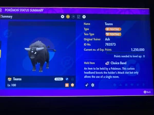 Pokemon Scarlet And Violet Shiny Paldean Tauros 6IV Battle Ready Fast Delivery - Picture 1 of 4