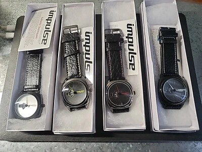 IMPULSE By Steinhausen IM8015G-Unisex Reloj NUEVO, Amarillo, Blanco, Rojo Stitch Foto 1 de 4