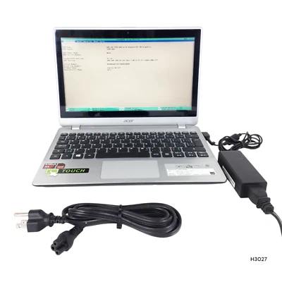 Acer Aspire V5-122P 11.6" TOUCH Laptop AMD A4-1250 NO HDD/OS BOOTS/BIOS H3027 - Image 1 of 4