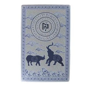 Feng Shui Blaues Nashorn Elefant Anti Einbruch Talisman Karte - Bild 1 von 2