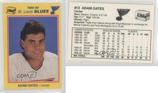 1989-90 Kodak St Louis Blues Adam Oates #12 HOF