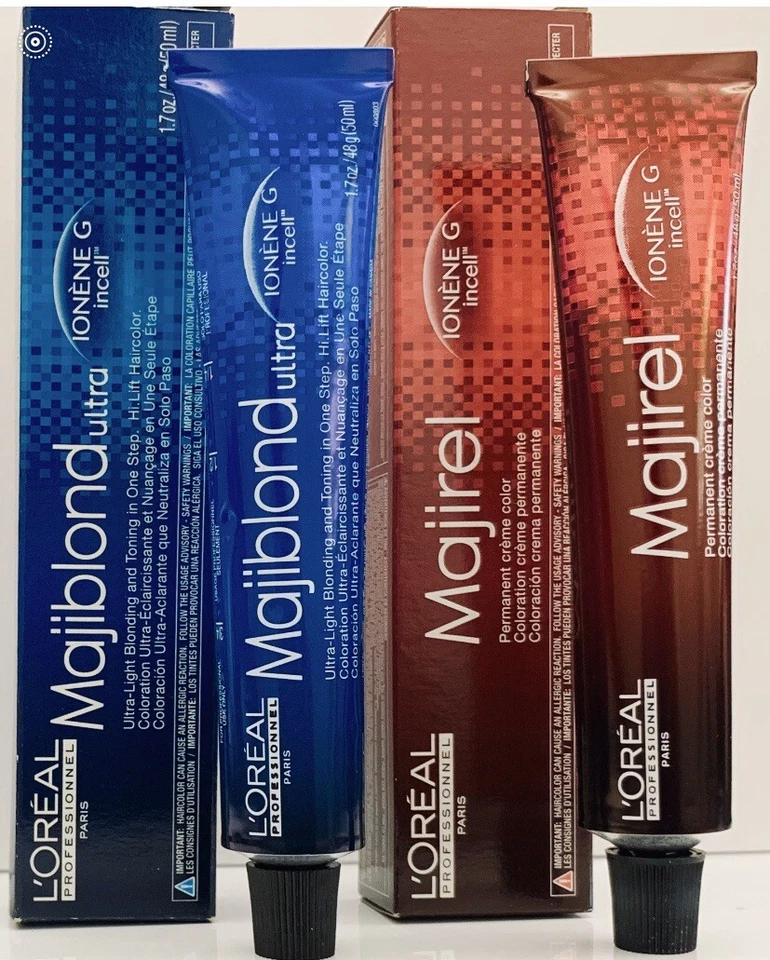 Tinta de cabelo creme permanente profissional Loreal MAJIREL ~1,7 oz! Mixer azul - Imagem 1 de 1