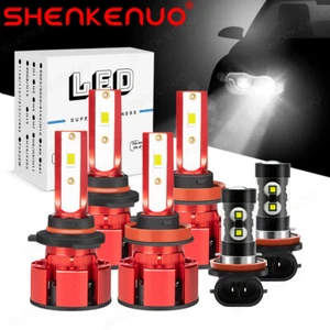 For Honda Accord 2013-2015 Combo 6000K LED Headlights & Fog Light 6PC Bulbs Kit - Picture 1 of 12