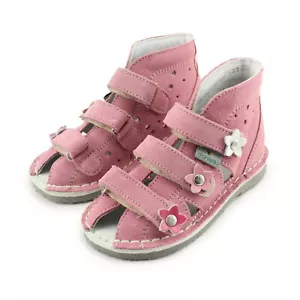 Danielki Girls Orthopedic Leather Shoes/Sandals with arch, ankle and Orthopedic - Picture 1 of 7
