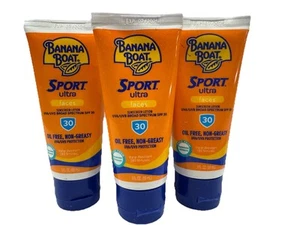 Banana Boat Sport Ultra SPF 30 Face Sunscreen Lotion 3oz, Pack of 3, 07/2025 - Picture 1 of 5