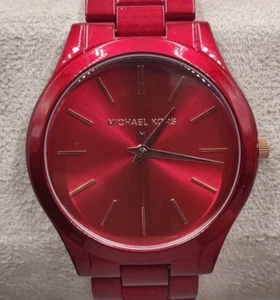 *NECESITA BATERÍA* Reloj Michael Kors SLIM RUNWAY MK3895 Rojo (Z5-A5) - Imagen 1 de 13