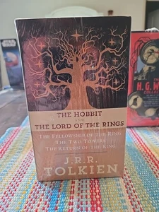 The Hobbit And The Lord Of The Rings 4 Book Boxed Set By JRR Tolkien SEALED - Picture 1 of 3
