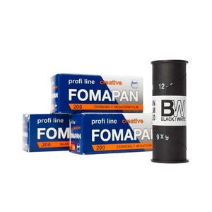 3x Fomapan 200 Creative Rollfilm 120 s/w b/w película en blanco y negro formato medio - Imagen 1 de 2