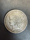 1880 5 Pesetas Peru silver  lot 2225