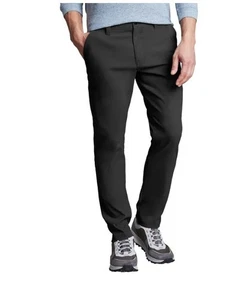 Copper & Oak Herren Tech Utility Hose SCHWARZ 34x30 34x32 38x30 38x29 Straight Fit - Bild 1 von 3