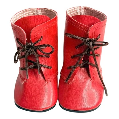 Botas Muñeca American Girl Kirsten Early Pleasant Co Sin Ojales Cordones Marrón para Zapatos Foto 1 de 4