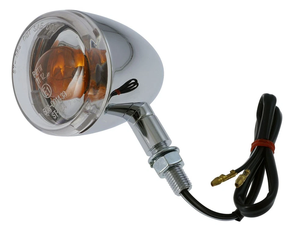 Blinker in chrom ,mit Gewinde, Motorrad, Chopper - Bild 1 von 1