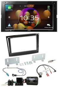 JVC DAB Lenkrad 2DIN Bluetooth USB Autoradio für Fiat Doblo VDO ab 2015 piano - Bild 1 von 12