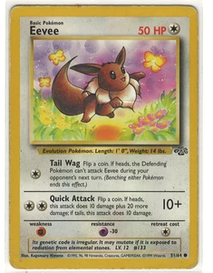 Evee Unlimited - 51/64 WotC Pokemon TCG Jungle Set LP KOSTENLOSER VERSAND - Bild 1 von 2