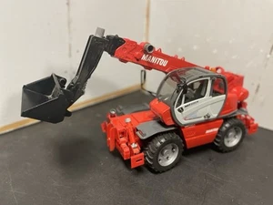 2012 Bruder 1/16 Manitou Telehandler MRT 2150 Loader Red Plastic Germany - Picture 1 of 13