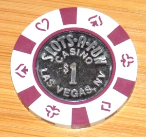$1 Las Vegas Slots-A-Fun Casino Poker NV Nevada Chip Gambling Collectible - Picture 1 of 3