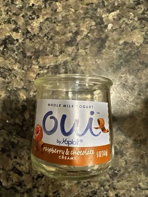 40 Empty Oui Yogurt Pots Lot of glass Jars for Crafts Candles No Return - Image 1 of 4