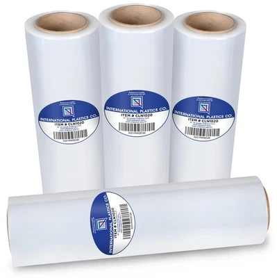 International Plastics Co. 4 Pack of 18" Plastic Stretch Film Wrap 1200 feet ... - Image 1 of 4