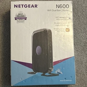Netgear N600 WiFi Dual Band Router Model WNDR3400 (SEALED ON INSIDE) - Picture 1 of 12