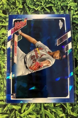 2021 Topps Chrome Sapphire Edition - Johan Oviedo #535 (RC) - Image 1 of 3