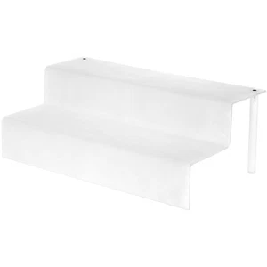 Plymor Frosted Acrylic 2-Step Display Stairs, 6.25" H x 18" W x 10.5" D - Picture 1 of 1