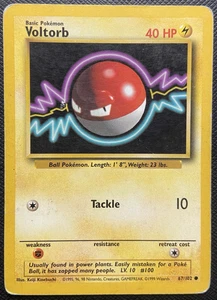 Voltorb 67/102 Base Set Unlimited Common MP Pokémon 1999 - Picture 1 of 2