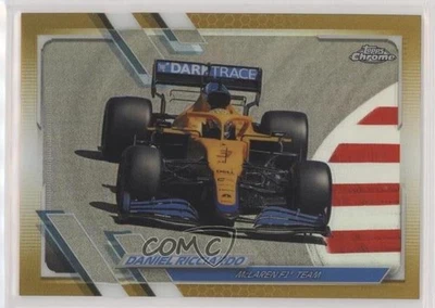 2021 Topps Chrome Formula 1 F1 Cars Gold Refractor /50 Daniel Ricciardo #100 - Image 1 of 2