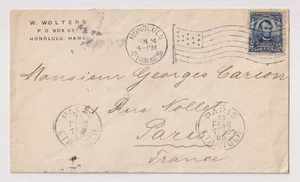 E4881: 1908 Hawaii to Paris, France Cover, Scott #304 - Picture 1 of 1