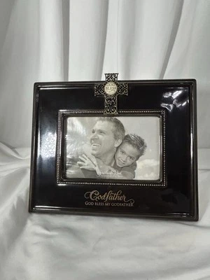 High Quality Ceramic Godfather Picture Frame~ God Bless My Godfather~4x6 Picture - Image 1 of 4