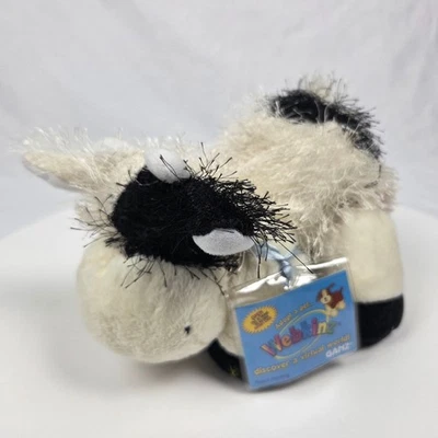 Ganz Webkinz Cow HM003 Plush Stuffed Animal Sealed Code Tag Black White NWT - Image 1 of 4