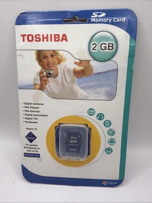 Toshiba 2GB Digital SD Memory Card SD-2GTR New Sealed-E2A - Image 1 of 4