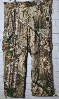 Realtree Cargo Hunting Pants Men's XL 40-42 Brown Beige Trees Leaves Outdoors - Image 1 of 4