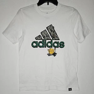 NWOT Adidas Boy's White/Warm Fuzzy Logo Shirt Size Medium - Picture 1 of 5