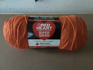 Red Heart Super Saver Yarn Skeins 7 Oz. Carrot Sold Per Skein - Picture 1 of 4