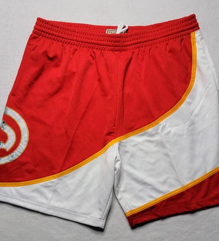 Mitchell & Ness Swingman Shorts Atlanta Hawks Men's Size 2XL Multicolor 1986 Cover
