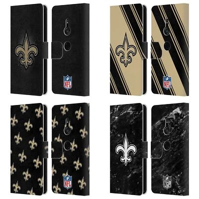 OFFICIAL NFL NEW ORLEANS SAINTS ARTWORK LEATHER BOOK CASE FOR SONY PHONES 1 - Image 1 of 4