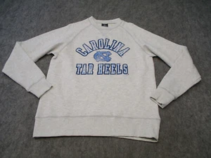 North Carolina Tar Heels Sweater Mens Medium Gray Pullover Basketball Graphic - Picture 1 of 8