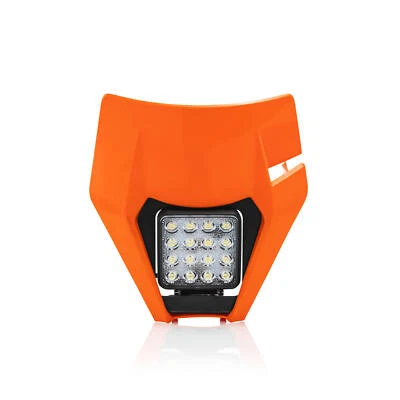 ACERBIS HEADLIGHT MASK VSL 17 ARANCIO per KTM EXC TPI 300 2018-2019 Foto 1 de 2