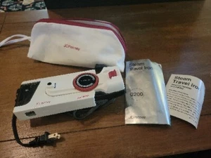 Ferro da stiro piatto vintage retrò JC Penny portatile da viaggio doppia tensione vapore con borsa - Foto 1 di 6