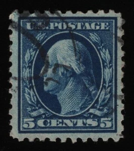 #428 5c Washington, usado [21] **CUALQUIER 5 = ENVÍO GRATUITO** - Imagen 1 de 1