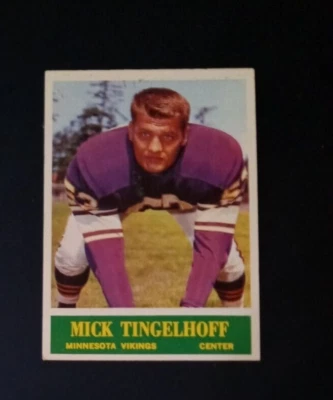 1964 Philadelphia Gum Mick Tinglehoff Rookie Card #110 near mint-mt(see scan) - Image 1 of 2