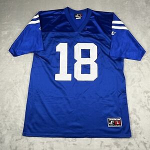 VTG 90s Indianapolis Colts #18 Manning Jersey Large NFL Football Logo Athletic