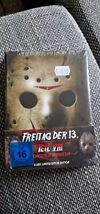 3 Disc Blu Ray/DVD Freitag der 13. Teil 8 VIII Uncut Mediabook wattiert OVP Neu - Bild 1 von 3
