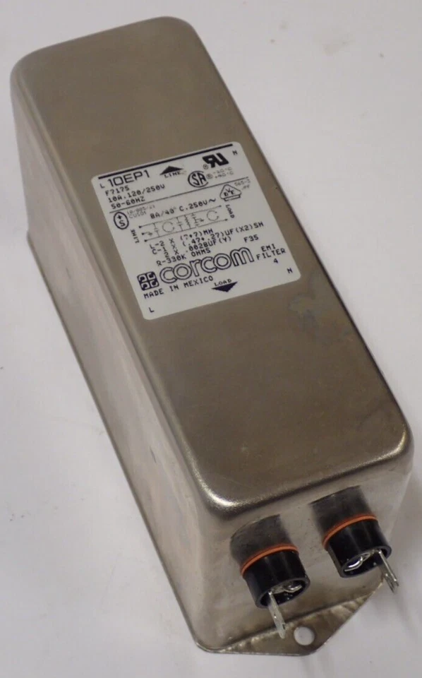 CORCOM 10EP1 F7175EMI FILTER 10A 120/250Vac 50/60Hz - Image 1 of 4