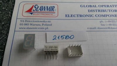 HP HDSPF201 10mm Hi-red CA 7segment display Lot-8pcs - Image 1 of 3