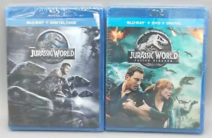 *NEW* Jurassic World & Jurassic World Fallen Kingdom Blu-ray 2-Pack! - Picture 1 of 4